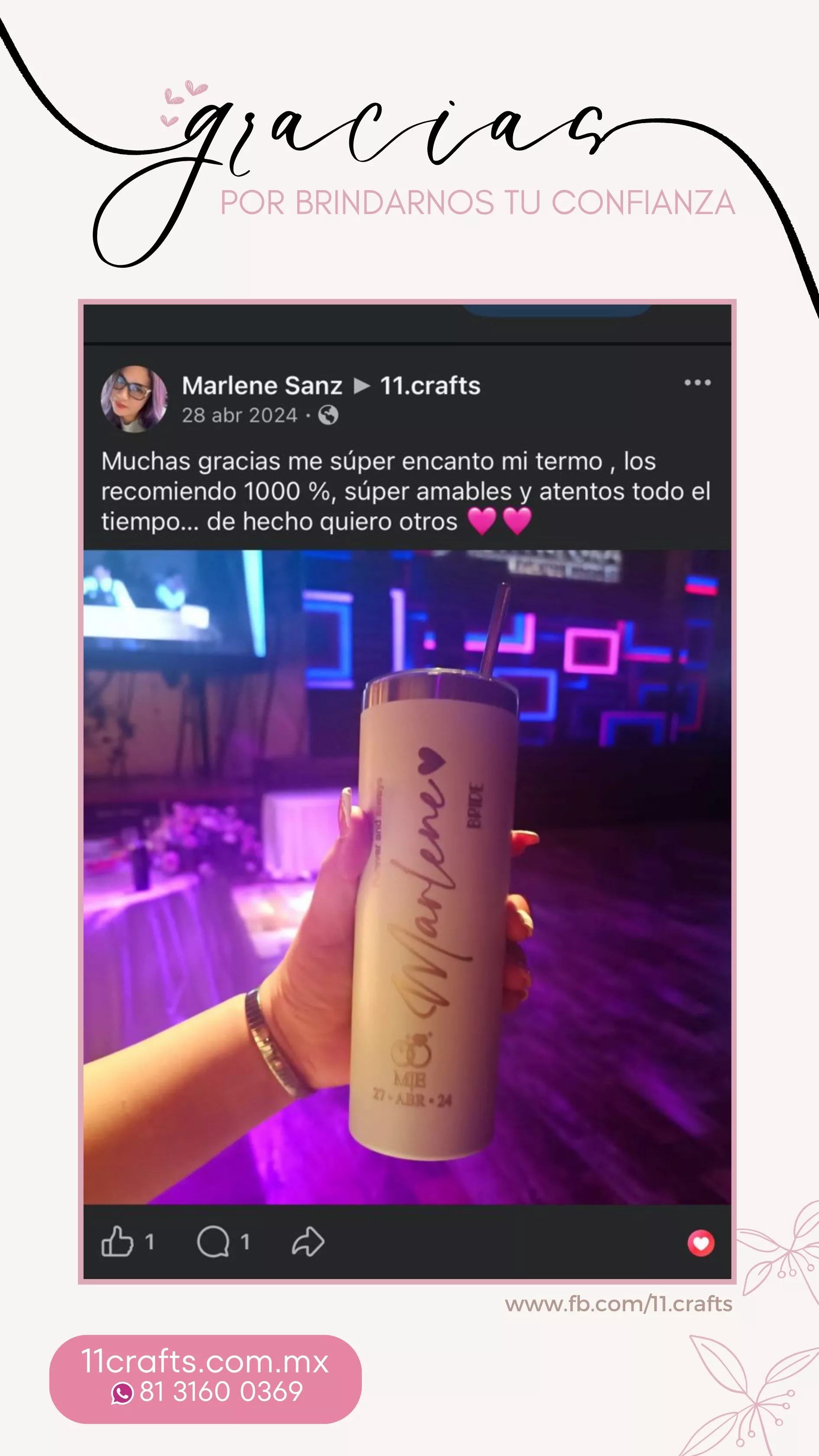 Cliente recomienda 11 Crafts